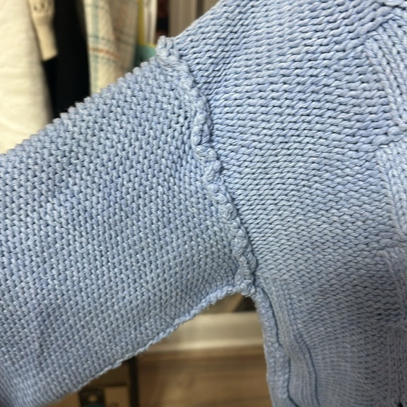 Free People Bell Song sweater Blue size L - Picture 5 of 7